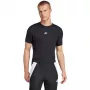 Pánske adidas Techfit tričko s krátkym rukávom čierna JP4674 S