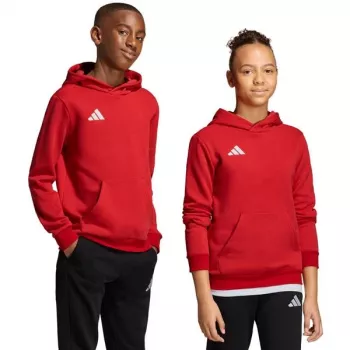 Detská mikina s kapucňou adidas Entrada 26 Hoody červená JZ6568 128cm
