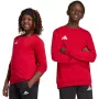 adidas Entrada 26 Sweat Top detská mikina červená JZ6556 116cm