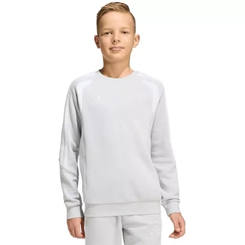 Detská mikina adidas Tiro 26 League Sweat Crew sivá KF5823 152cm