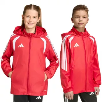 adidas Tiro 26 League Windbreaker detská vetrovka červená JY9724 164cm