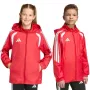 Detská vetrovka adidas Tiro 26 League červená JY9724 140cm
