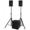 ACT SOL8SISAS Solton ACT SAT aktívny 2.1 PA systém 1000W RMS so 15-palcovým subwooferom a 8-palcovými satelitmi