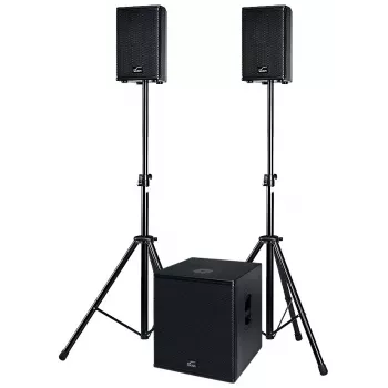 ACT SOL8SISAS Solton ACT SAT aktívny 2.1 PA systém 1000W RMS so 15-palcovým subwooferom a 8-palcovými satelitmi