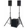 ACT SOL8SISAS Solton ACT SAT aktívny 2.1 PA systém 1000W RMS so 15-palcovým subwooferom a 8-palcovými satelitmi