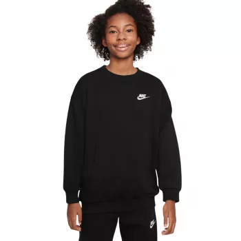Nike Sportswear Club Fleece detská mikina čierna FD2923 010 M