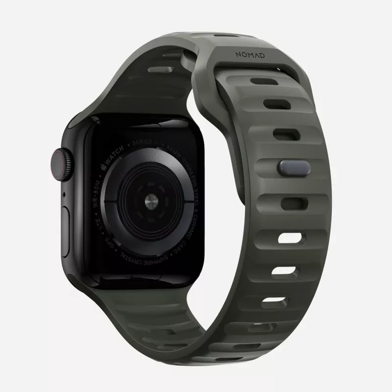 NOMAD Sport Band – náramok pre Apple Watch 46mm/49mm z FKM (ash green)