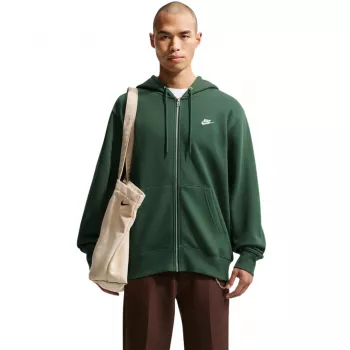 Nike Club BB FZ Hoodie pánska mikina s kapucňou na zips zelená FN3861 323 L