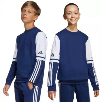 Detská mikina adidas Squadra 25 Sweat Crew tmavomodrá JD4814 152cm