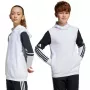 Detská mikina s kapucňou adidas Squadra 25 Sweat Hoody biela JD4807 128cm