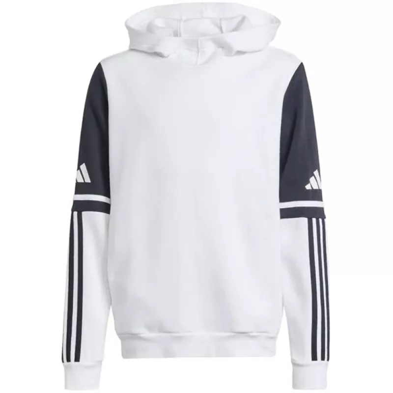 Detská mikina s kapucňou adidas Squadra 25 Sweat Hoody biela JD4807 128cm