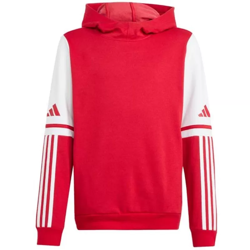 Detská mikina s kapucňou adidas Squadra 25 Sweat Hoody červená JD4805 128cm