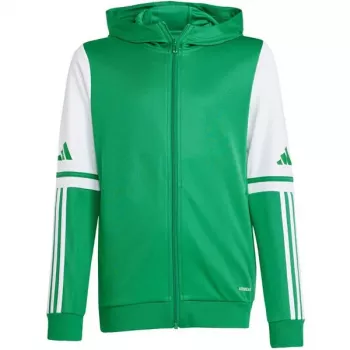 Detská mikina s kapucňou adidas Squadra 25 Hoody zelená-biela JP3163 128cm