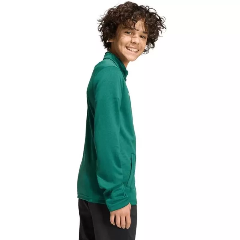 adidas Entrada 26 tréningová bunda pre deti zelená KE9837 128cm