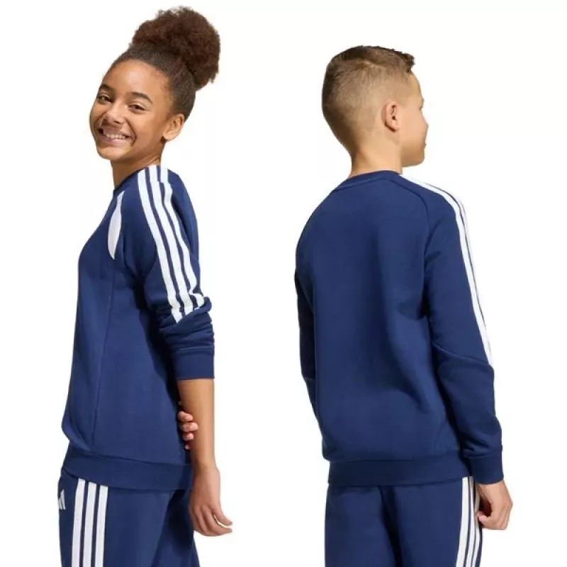 Detská mikina adidas Tiro 26 League Sweat Crew tmavomodrá KF5821 140cm