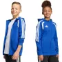 Detská mikina s kapucňou adidas Tiro 26 League Sweat Full Zip Hoodie modrá KF9102 152cm