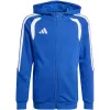 Detská mikina s kapucňou adidas Tiro 26 League Sweat Full Zip Hoodie modrá KF9102 152cm
