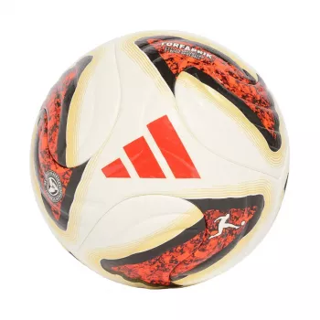 adidas Bundesliga 26/27 Torfabrik Pro futbalová lopta bielo-oranžovo-zlatá KG6037 5