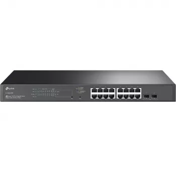 TP-Link JetStream TL-SG2218P sieťový switch Managed L2/L2+ Gigabit Ethernet (10/100/1000) podpora PoE 1U čierna