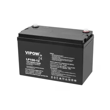 VIPOW gélová batéria 12V 100Ah
