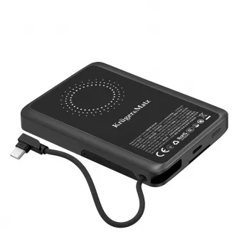 KRUGER & MATZ KM0916 powerbank 10000 mAh s Quick Charge 3.0 a Power Delivery 3.0, čierna