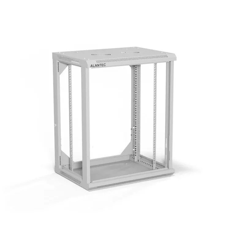 A-LAN ALANTEC 19 15U 600x450 nástenný rozvádzač, sivá