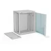 A-LAN ALANTEC 19 15U 600x450 nástenný rozvádzač, sivá