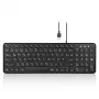 Perixx PERIBOARD-213 DE B káblová USB klávesnica, nemecké rozloženie (QWERTZ), nožnicové spínače, čierna