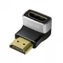 LogiLink AH0005A 8K HDMI adaptér 90° konektor samec na konektor samica 48 Gbps čierny
