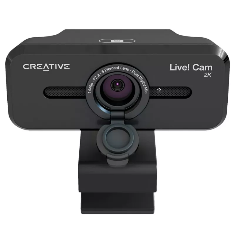 Creative Live! Cam Sync V3 2K QHD webkamera s duálnymi mikrofónmi a krytom súkromia, čierna