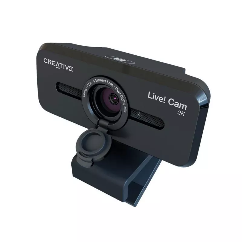 Creative Live! Cam Sync V3 2K QHD webkamera s duálnymi mikrofónmi a krytom súkromia, čierna