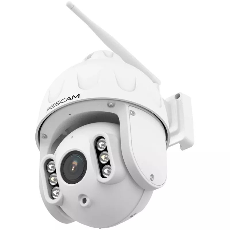 FOSCAM SD8P vonkajšia kamera s otáčaním/náklonom a WLAN, 8MP 4K, 4x optický zoom, IP66, biela