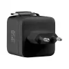 EFB Elektronik G352CE 35W GaN USB-C nástenná nabíjačka s vyťahovacím 0,7m káblom, PD3.0 & QC3.0, čierna