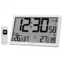 KIENZLE Jumbo NEO LCD nástenné hodiny s počasím biele