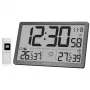 KIENZLE Jumbo NEO LCD nástenné hodiny s počasím sivé