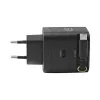 EFB Elektronik G652CE 65W GaN USB-C PD 3.0 nástenná nabíjačka so zvinovacím káblom, čierna