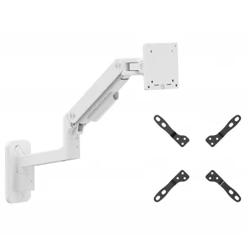 EQUIP 650140 plne pohyblivý nástenný držiak pre 17-49 palcové displeje, 20 kg, biely