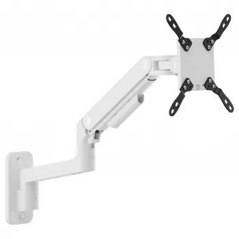EQUIP 650140 plne pohyblivý nástenný držiak pre 17-49 palcové displeje, 20 kg, biely