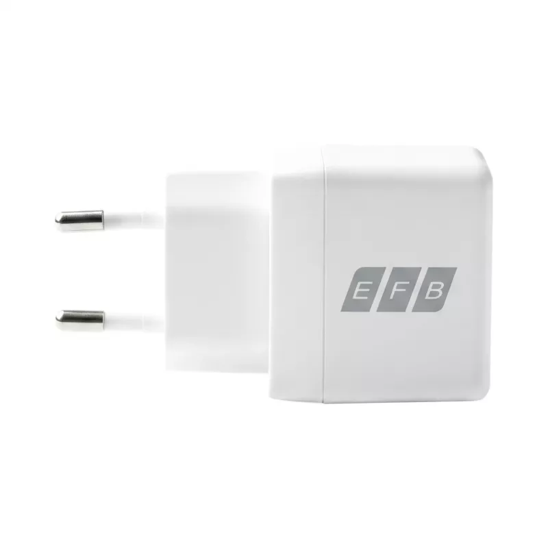 EFB Elektronik G301CE 30W USB-C GaN sada nabíjačky s 2m USB-C káblom, biela