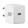 EFB Elektronik G201CE 20W USB-C GaN sada nástennej nabíjačky s 2m USB-C káblom, PD3.0 & QC3.0, biela