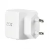 EFB Elektronik G201A1CE 20W GaN USB-C PD3.0 + USB-A QC3.0 sada nástennej nabíjačky s 2m USB-C káblom, biela
