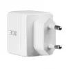 EFB Elektronik G301A1CE 30W GaN USB-C PD3.0 + USB-A QC3.0 sada nástennej nabíjačky s 2m USB-C káblom, biela