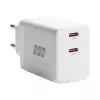 EFB Elektronik G452CE 45W Dual USB-C GaN sada nástennej nabíjačky s 2m USB-C káblom, biela