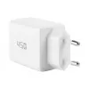 EFB Elektronik G452CE 45W Dual USB-C GaN sada nástennej nabíjačky s 2m USB-C káblom, biela