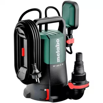 Metabo KP 160-35 SF kombinované ponorné/tlakové čerpadlo 500 W, 16000 l/h, 7,5 m, 35 mm častice, 10 m kábel, čierno-zelené 601792000