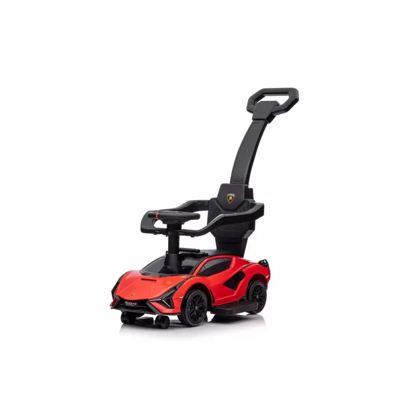 LEAN TOYS Lamborghini QLS-996T odrážadlo s rukoväťou červené