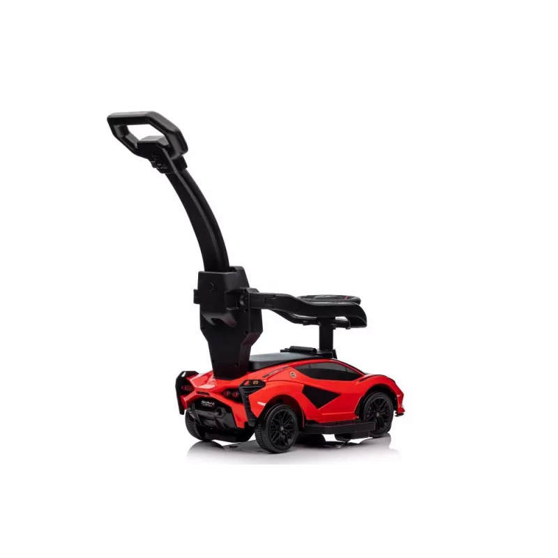LEAN TOYS Lamborghini QLS-996T odrážadlo s rukoväťou červené