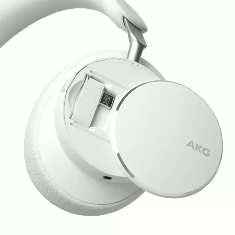 AKG N9 Hybrid bezdrôtové over-ear slúchadlá s adaptívnym ANC, Bluetooth 5.3 - biele