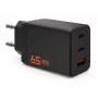 UAG SRGE 65W GaN nástenná nabíjačka - 2x USB-C, 1x USB-A, čierna