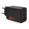UAG SRGE 65W GaN nástenná nabíjačka - 2x USB-C, 1x USB-A, čierna